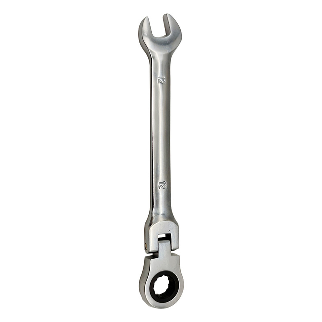 ARTICULATED RATCHETING COMBINATION WRENCH