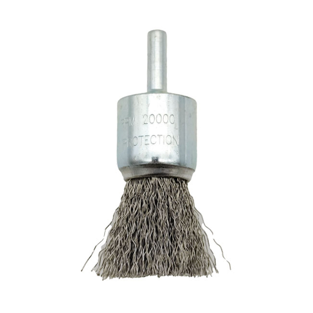 END BRUSH WITH CRIMPED WIRES