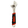 ADJUSTABLE WRENCH WITH RUBBER HANDLE