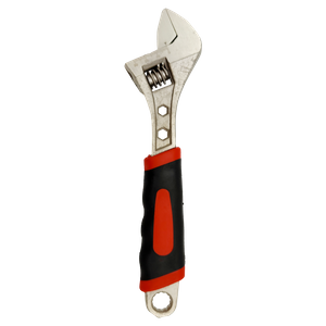 ADJUSTABLE WRENCH WITH RUBBER HANDLE