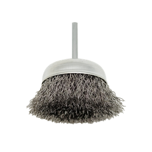 CUP BRUSH CRIMPED WIRES WITH SHANK